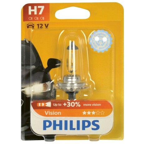 Philips H7 Vision 55W 12V 12972PRB1 Autolamp (2)