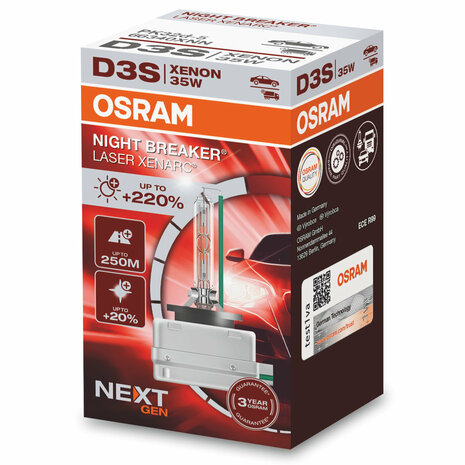 Osram D3S Night Breaker Laser Xenarc +220% NextGen Xenonlamp 66340XNN