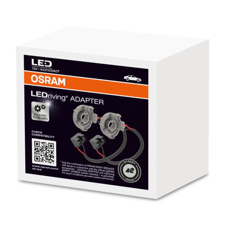 OSRAM NIGHT BREAKER H7 LED 220% Set für VW Touareg 7P + Adapter