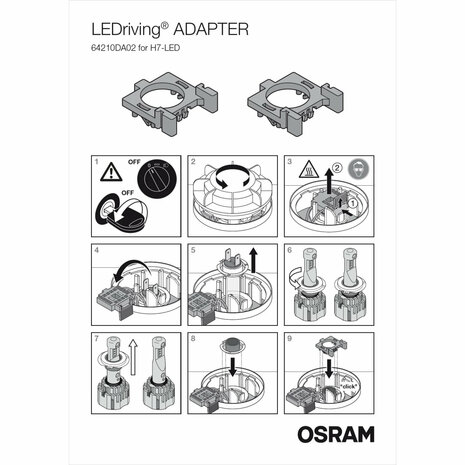 Osram LEDriving Adapters H7 Night Breaker LED 64210DA02 (6)