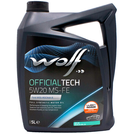 Wolf Officialtech 5W20 MS-FE 5 Liter 8320385