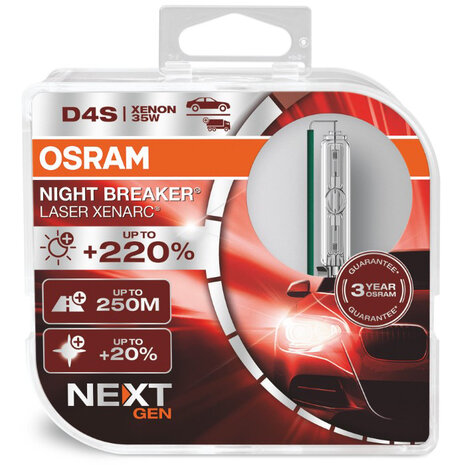 Osram D4S Night Breaker Laser Xenarc NextGen Xenonlampen 66440XNN-HCB