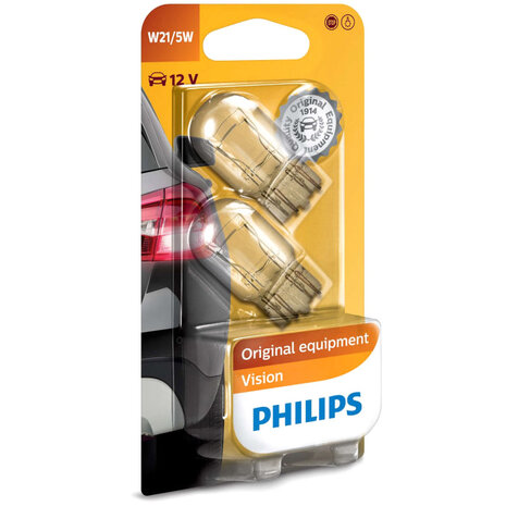 Philips W21/5W Vision 21/5W 12V 12066B2 Autolampen