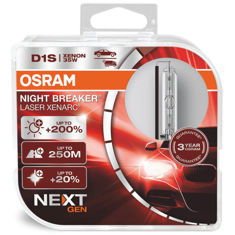 Osram D1S Night Breaker Laser Xenarc NextGen Xenonlampen 66140XNN-HCB