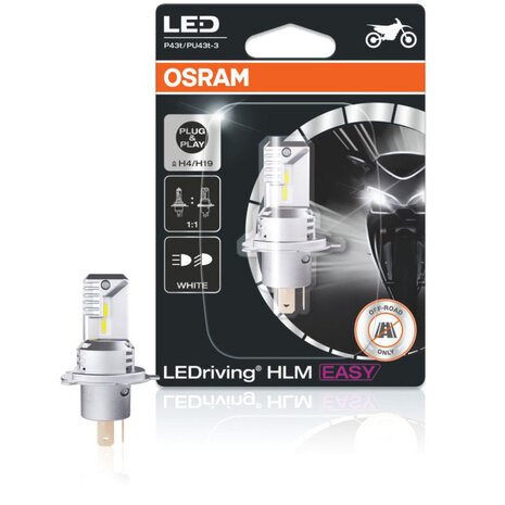 Osram H4 H19 LEDriving HLM EASY 12V 18W 19W 6500K Motorkoplamp 64193DWESY-01B (2)