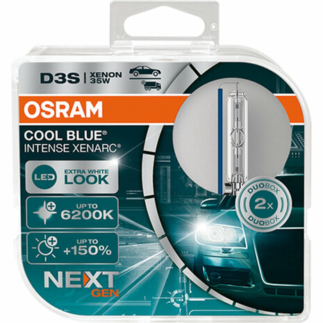 Osram D3S Cool Blue Intense Xenarc +150% NextGen Xenonlamp 66340CBN-HCB