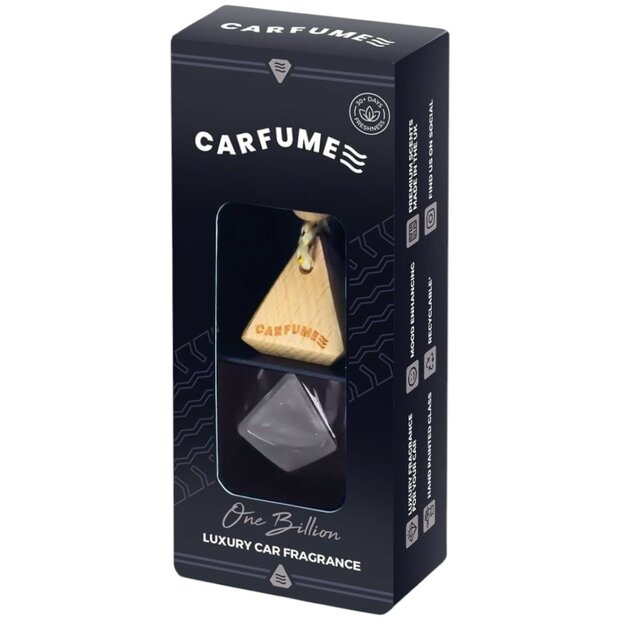 Carfume Black Premium One Billion Mannen Autogeurtje CFFBOM