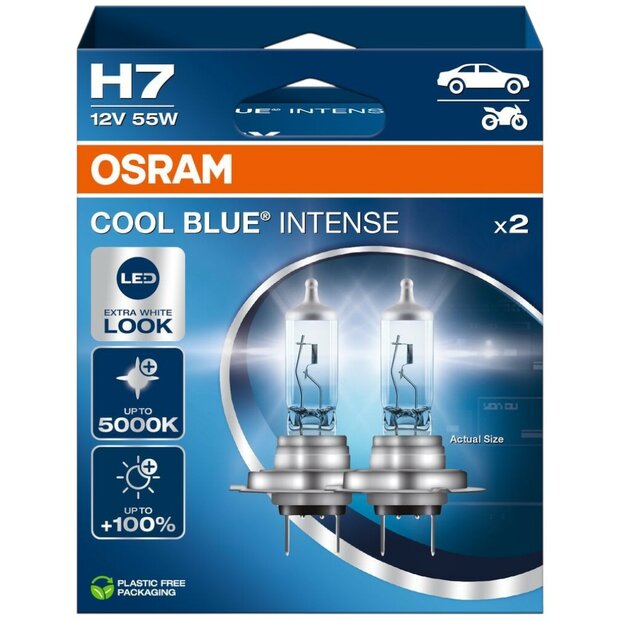 Osram H7 Cool Blue Intense +100% NextGen 64210CBN Autolampen