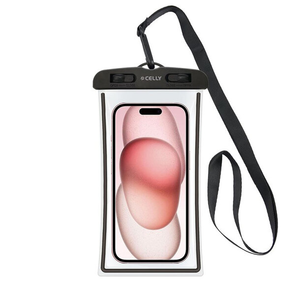 Celly Splashbag Black &ndash; Waterdichte Telefoonhoes SPLASHBAG24BK