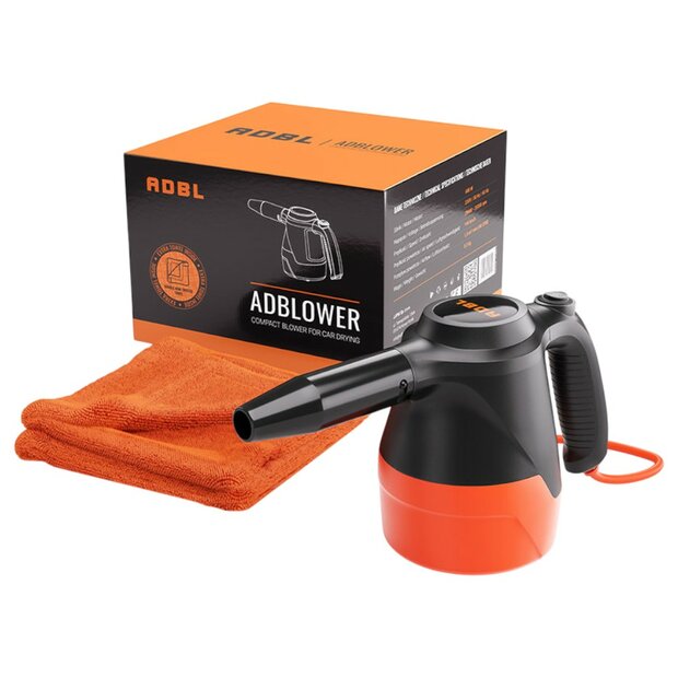 ADBL Adblower &ndash; Compacte Auto Droger 600W + Premium Droogdoek ADB000638