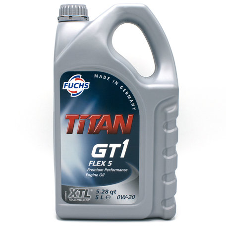 Fuchs Titan GT1 Flex 5 SAE 0W20 Motorolie 5 Liter