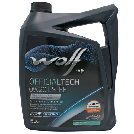 Wolf Officialtech 0W20 LS-FE Motorolie 5 Liter