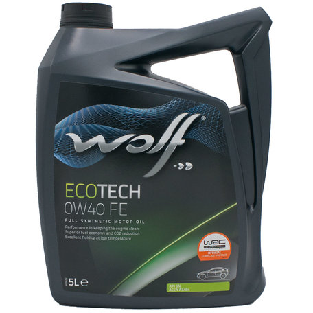 Wolf Ecotech 0W40 FE Motorolie 5 Liter