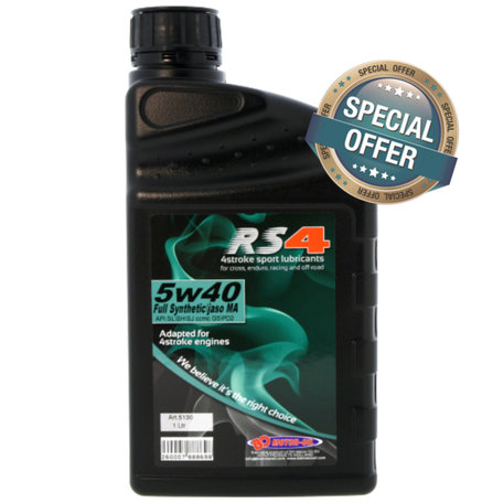 5W40 Motorolie RS4 Sport Vol Synthetisch Jaso MA - 11 Liter