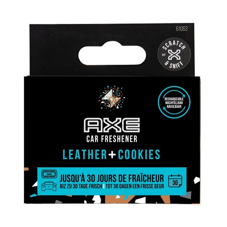 AXE Navulling Luchtverfrisser Alu Houder Leather + Cookies
