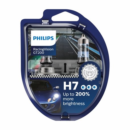 Philips H7 Racing Vision GT200 12972RGTS2 2 stuks