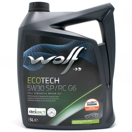 Wolf Ecotech 5W30 SP/RC G6 Motorolie 5 Liter