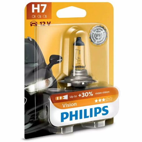 Philips H7 Vision 55W 12V 12972PRB1 Autolamp