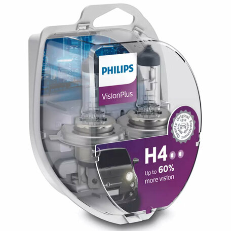 Philips H4 VisionPlus 12342VPS2 Autolampen