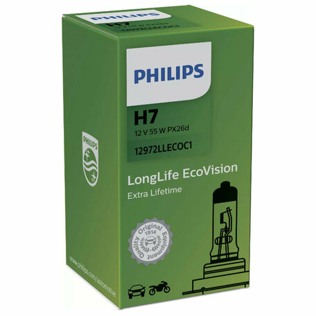 Philips H7 LongLife EcoVision 12972LLECOC1 Autolamp