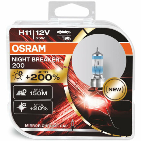 Osram H11 Night Breaker 200 +200% 64211NB200 Autolampen