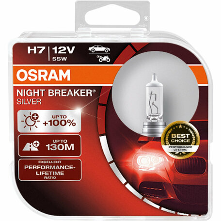 Osram H7 Night Breaker Silver +100% 64210NBS Autolampen