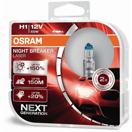 Osram H1 Night Breaker Laser +150% 64150NL Autolampen