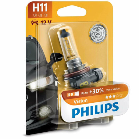 Philips H11 Vision 55W 12V 12362PRB1 Autolamp
