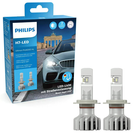 Philips H7-LED Ultinon Pro6000 HL 11972U6000X2 Autolampen