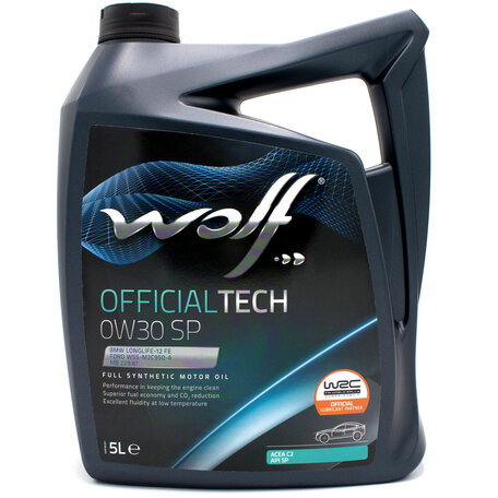 Wolf Officialtech 0W30 SP Motorolie 5 Liter