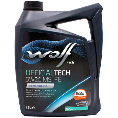 Wolf Officialtech 5W20 MS-FE Motorolie 5 Liter