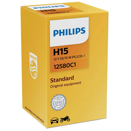 Philips H15 Standard 55/15W 12V 12580C1 Autolamp