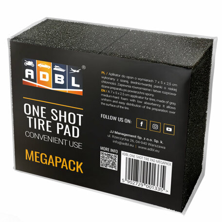 ADBL One Shot Tire Pad - Bandendressing Applicator Megapack