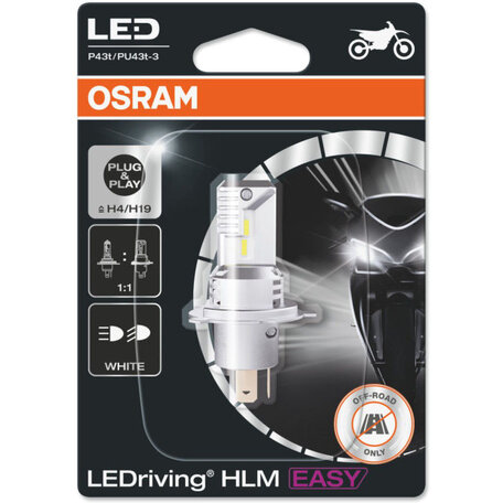 Osram H4/H19 LEDriving HLM EASY 12V 18W/19W 6500K Motorkoplamp