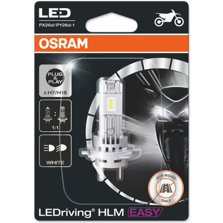 Osram H7/H18 LEDriving HLM EASY 12V 16W 6500K Motorkoplamp