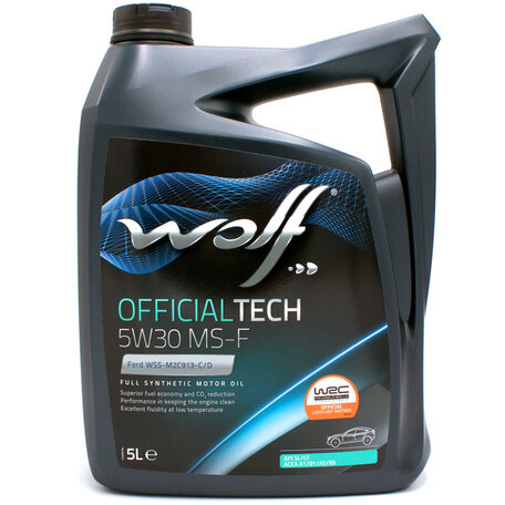 Wolf Officialtech 5W30 MS-F Motorolie 5 Liter