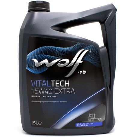 Wolf Vitaltech 15W40 Extra Motorolie 5 Liter