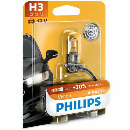 Philips H3 Vision 55W 12V 12336PRB1 Autolamp